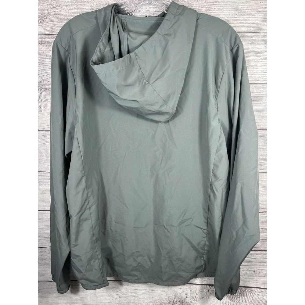 Nike Women's Sz Small Essential Repel Grey Hooded Running Rain Jacket Dri Fit